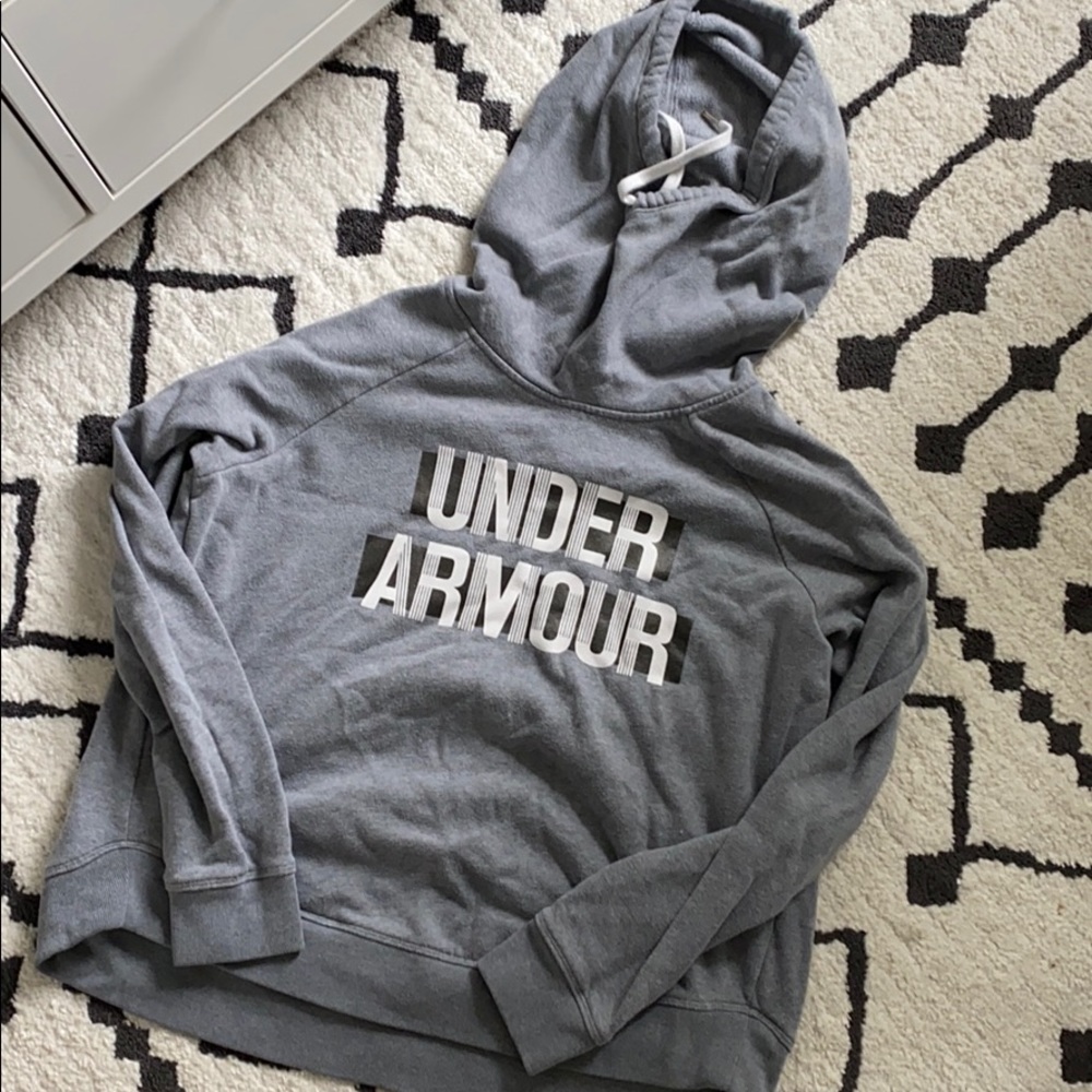 Under Armour cowl-neck hoodie.